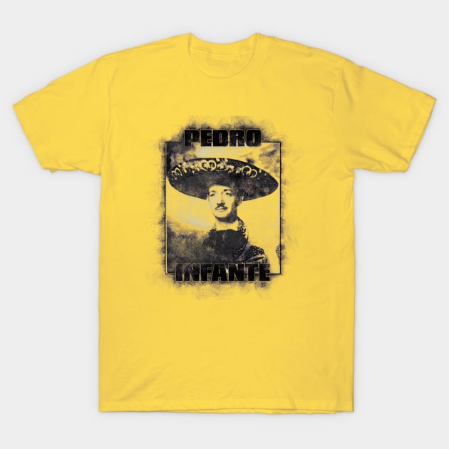 Pedro Infante Pen Art T-Shirt by Blind Man Studio